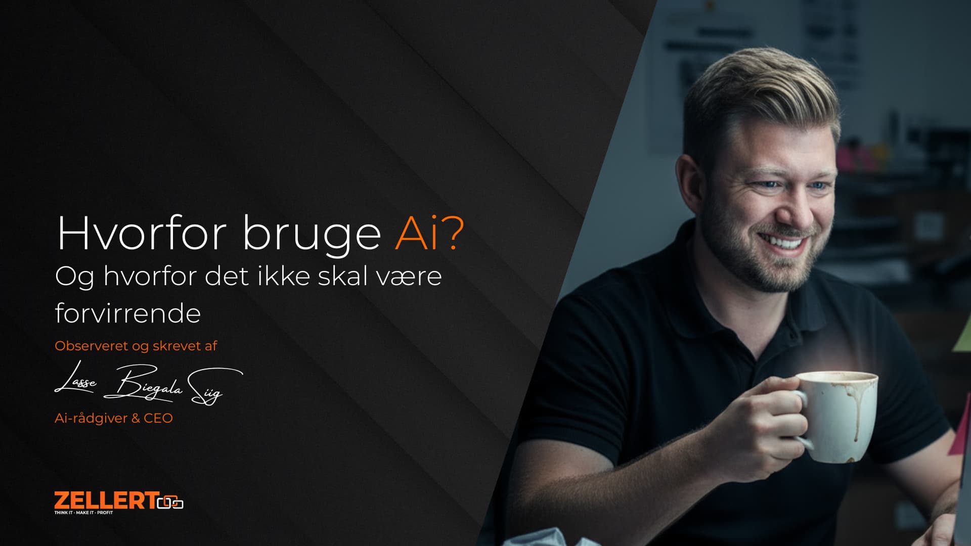 Person der arbejder med Ai på laptop – illustration af operationel Ai-brug i virksomheder