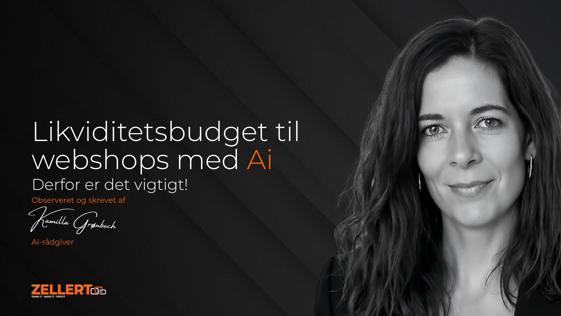 Oversigt over likviditetsbudget til webshop med Ai-assistance fra ZELLERT Ai