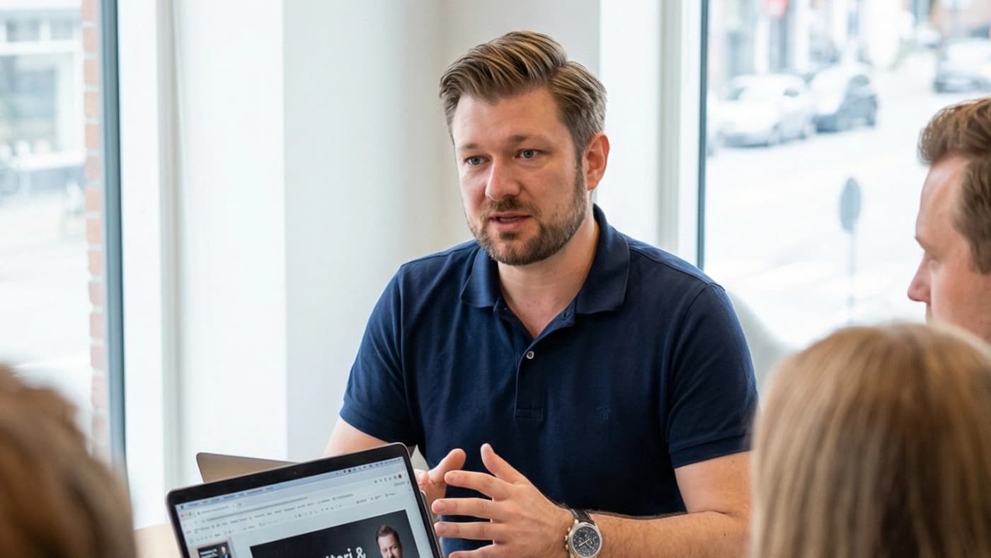 Lasse fra ZELLERT Ai underviser i praktisk Ai