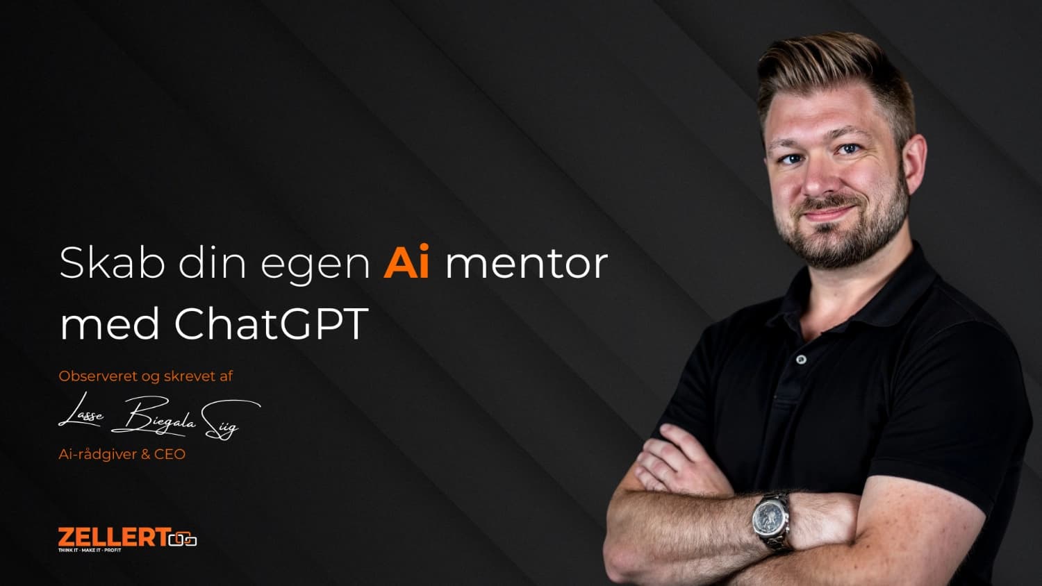 Lasse Siig fra ZELLERT Ai præsenterer mentor-prompt til ChatGPT som forretningssparring